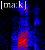 Spektrogramm [ma:k]
