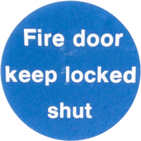 Fire door keep locked shut
