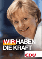 CDU-Wahlplakat: WIR HABEN DIE KRAFT