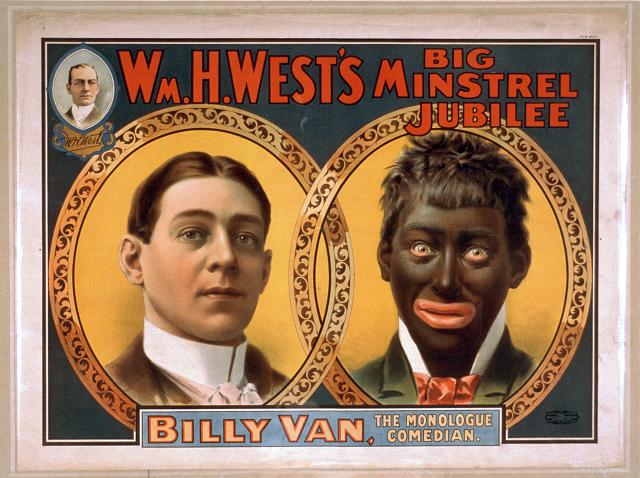 Wm. H. West's Big Minstrel Jubilee – Amerikanisches Werbeplakat von 1900